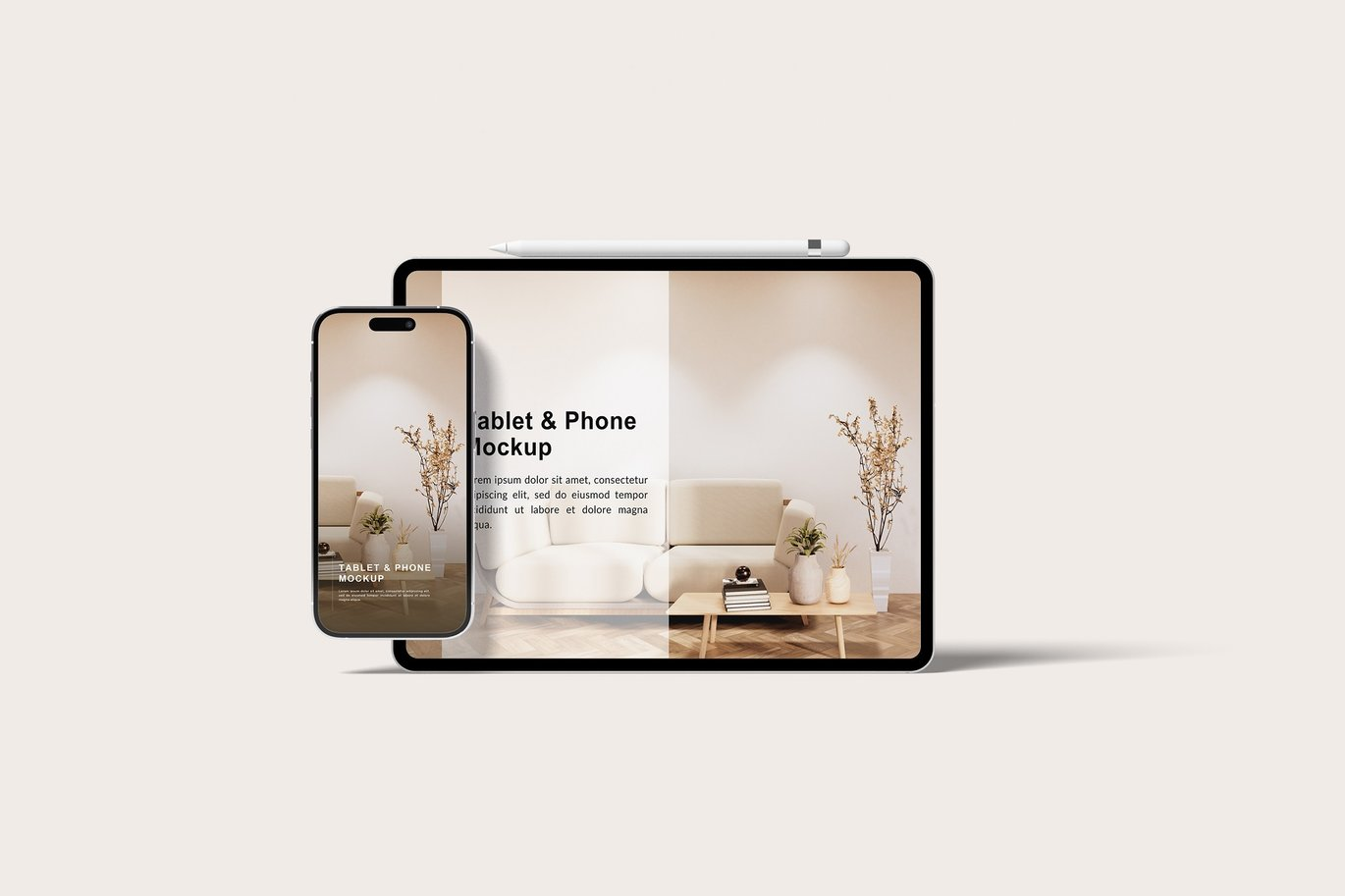 图片[5]-Tablet With Phone Mockup（835640）-技能树